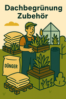 Umfangreiches Zubehör für Dachbegrünungen von Dachbegrünung Schäfer: Das Bild zeigt eine Auswahl an nachhaltig mit Solarstrom produzierten Sedumsprossen, Sedum‑ und Staudenkleinballenpflanzen, hochwertigem Langzeitdünger, Dränageplatten, Kontrollschächten, speziellen Aluprofilen, Substratsäcken und Kies in praktischen Gebinden. Die dargestellten Materialien eignen sich ideal für extensive und intensive Dachbegrünungen sowie Staudengärten und bieten Hausbesitzern und Betrieben alles, was sie für ein langlebiges, funktionales und ökologisches Gründach benötigen.